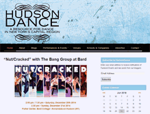 Tablet Screenshot of hudsondance.org